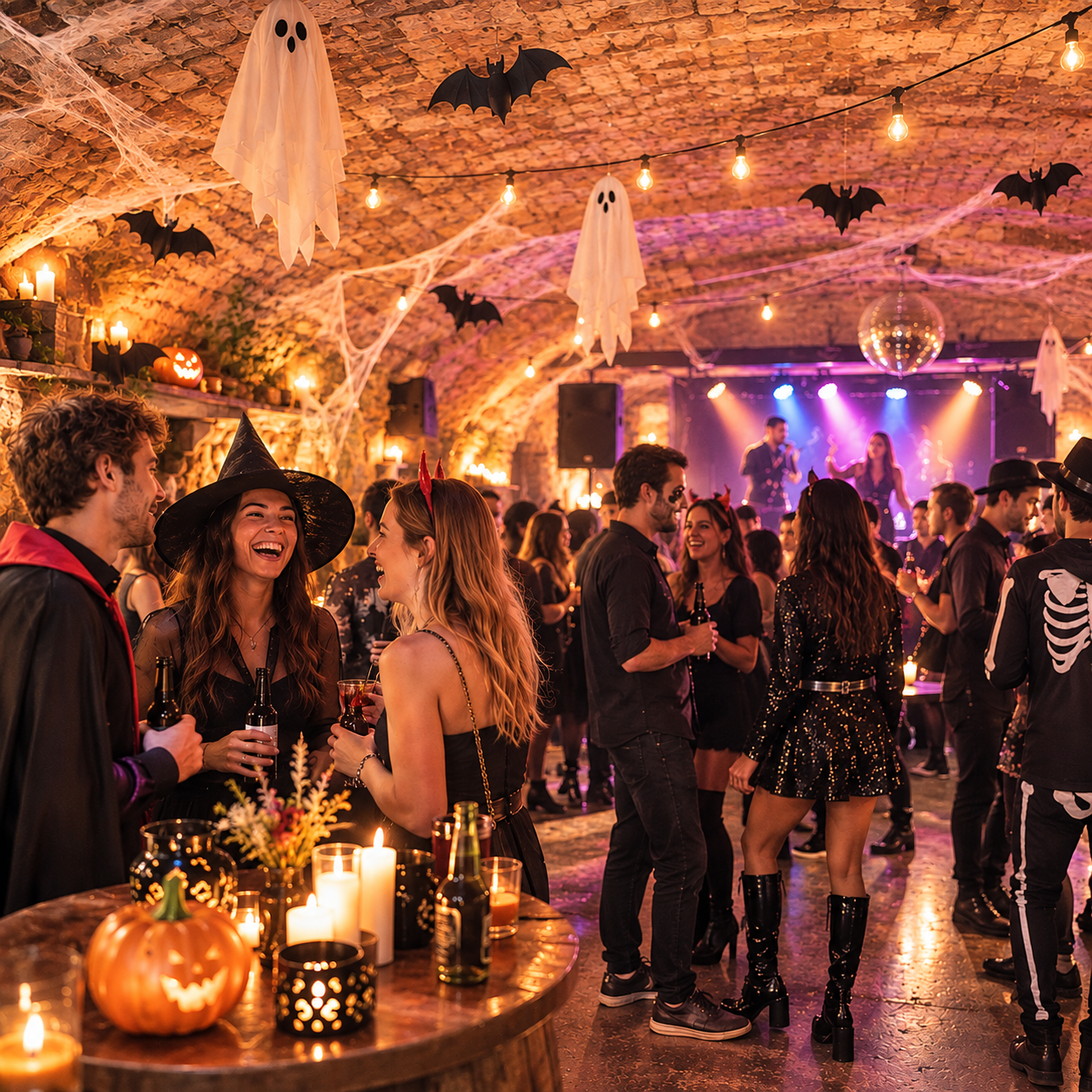 Halloweenparty im Weinkeller